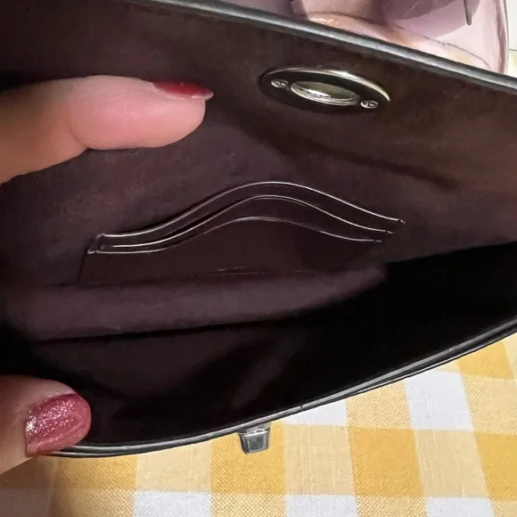 Coach Orchid Originals Pebble Leather Wristlet - Picture 6 of 9